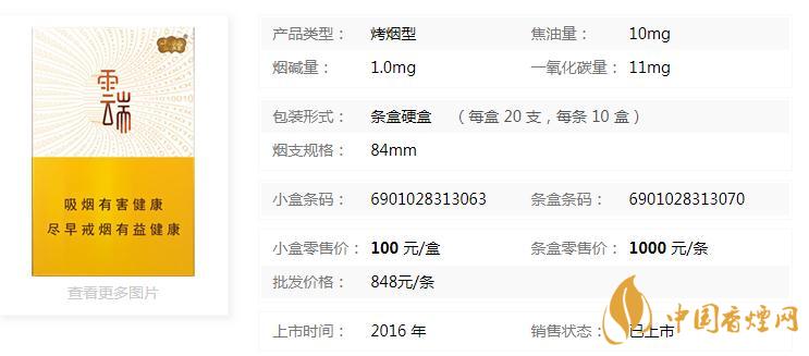 云煙云端香煙怎么樣 云煙云端香煙價格表圖